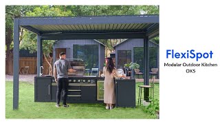 FlexiSpot Modular Outdoor Kitchen OK5 [upl. by Thilda]