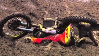 EMX250 Round of Benelux  Jeremy Seewer Crash  Lierop  Motocross [upl. by Mahseh]