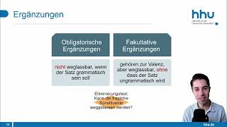 Valenz und Dependenz  Grammatik [upl. by Ailed341]