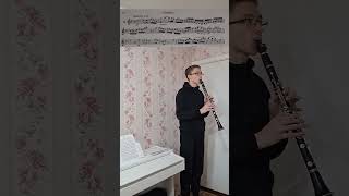 🪈🎶Moderato assai etude for clarinet clarinet music музыка classicalmusic clarinette [upl. by Mehs]