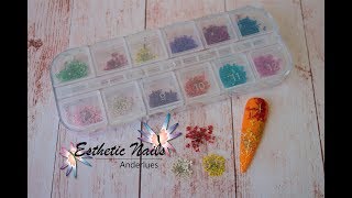 Tuto Fleurs Séchées  Nail dried flowers [upl. by Bianca]