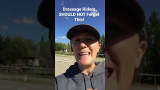 Dressage Riders Should NOT Forget THIS Daily Horse Riding Tips 29 shorts [upl. by Tugman]