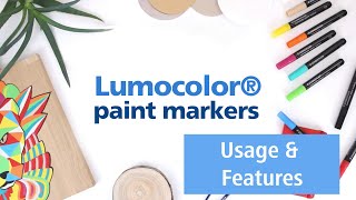 Lumocolor Paint Marker  Usage amp Features  STAEDTLER [upl. by Wailoo]