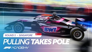 Pulling Takes Pole  Singapore 2024  F1 Academy [upl. by Marlie]