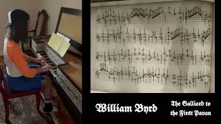 WILLIAM BYRD  THE GALLIARD TO THE FIRST PAVAN Flemish Virginal Score Video [upl. by Nayar]