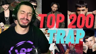 RITZY REACCIONA A LAS 200 MEJORES CANCIONES DE TRAP [upl. by Nyrem]