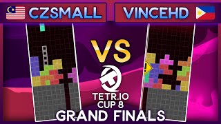 GRAND FINALS  TETR IO Cup 8  CZSmall Vs VinceHD [upl. by Amehr915]