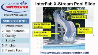 The XStream Pool Slide Brings the Waterpark to Your Backyard [upl. by Westley]