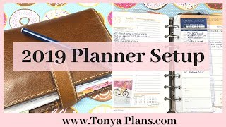 2019 Planner Setup  Franklin Planner Inserts in Filofax Personal Malden [upl. by Nisbet]