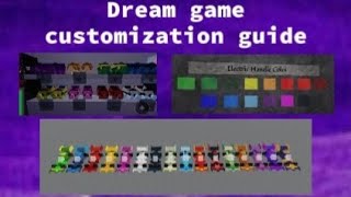 Dream game recolor cars sword roller skates guide tutorial roblox [upl. by Aicaca]