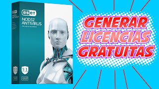 COMO GENERAR Y ACTIVAR LICENCIAS ESET NOD 32 ANTIVIRUS GRATIS POR 30 DIAS  LICENCIAS ORIGINALES [upl. by Hankins]