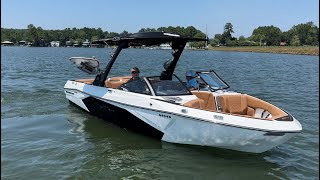 Surfing the Malibu Wakesetter 23 LSV Wave [upl. by Kinchen165]