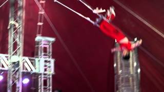 Flying Trapeze Circus Performers of North Korea [upl. by Arahsit]