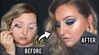 BLUE amp GREEN GLAM TRANSFORMATION [upl. by Emmalyn772]