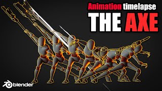 The Axe  Animation in blender  full timelapse [upl. by Primavera]