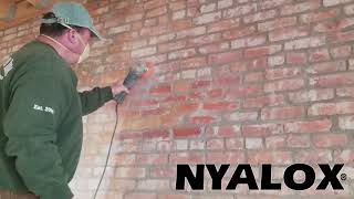 Nyalox for cleaning old bricks [upl. by Aehsal]