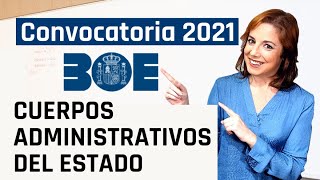 Oposiciones Auxiliar Administrativo del Estado y Administrativo Convocatoria 2021 [upl. by Kattie]