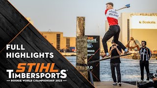 Full highlights  STIHL TIMBERSPORTS® Rookie World Championship 2023 [upl. by Cia]