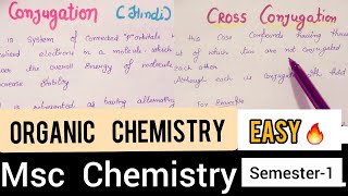 cross conjugation organic chemistry Nature of bonding conjugation amp cross conjugationMsc chemistry [upl. by Hsirrehc752]