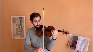 Pierre Gaviniès  24 Etude for violin solo  Etude n2 [upl. by Nivlag708]