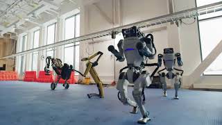 Boston Dynamics Robot Dance [upl. by Goldman925]