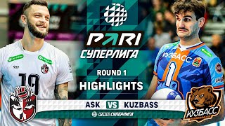 ASK vs Kuzbass  Round 1  Highlights  PARI SUPER LEAGUE 20232024 [upl. by Akirre]