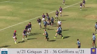 Griquas U21 vs Griffons u21 Highlights [upl. by Mcwherter]