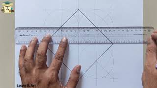 Simple Geometric Square Art  Geometry Square Design Drawing  Square Line Art  Square Vector Art [upl. by Sebastiano]