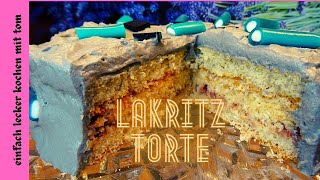 LAKRITZE Torte  Wunsch Rezept  Stephanie DIY [upl. by Brufsky]