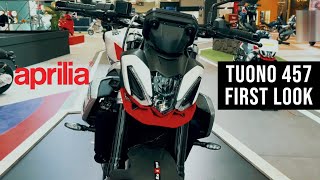 Aprilia Tuono 457 First Look Fully Revealed [upl. by Adnical]