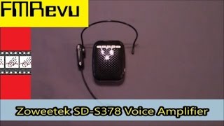 Zoweetek SDS378 Voice Amp amp Recorder  MP3 player FM Radio [upl. by Arriet]