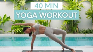 40 MIN YOGA WORKOUT  Full Body Yoga Flow For Strength amp Flexibility [upl. by Midas]