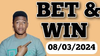 FOOTBALL PREDICTIONS TODAY 08032024 SOCCER PREDICTIONS TODAY  BETTING TIPS footballpredictions [upl. by Lenoj]