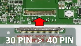 Подключаем матрицу 30 pin CCFL к 40 pin LED LVDS [upl. by Namilus]