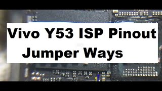 How to Fix Vivo Y53 ISP Pinout Problem Solution Jumper Ways By GSM Free Equipment [upl. by Ennairam629]