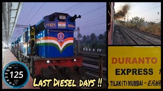 MUMBAI to MANGALORE full journey behind Twin Alcos  12223 LTT ERS Duronto express 🎧 Mandatory [upl. by Joshua]