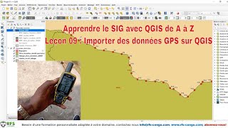 comment importer des points GPS dans Qgis formation sig Part09 [upl. by Abih]