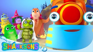 Halloween Peek A Boo Boo  Videos for Kids  Nursery Rhymes amp Kids Songs  The Sharksons [upl. by Tyree]