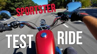 HarleyDavidson SPORTSTER 883 Test Ride [upl. by Ykcir]