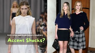 Keith Urban and Nicole Kidman’s Daughter Stuns Fans With Her Unique Accent at Paris Fashion Week [upl. by Yreme]