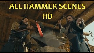 Ertugrul Osman all Hammer Blacksmith Scenes Hay Allah Haq Allah Edits EOFC [upl. by Oramlub314]