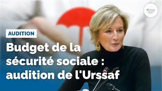 Budget de la Sécurité sociale  audition de lUrssaf [upl. by Dnomyad]