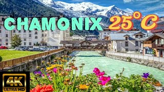 Chamonix  France  Summer Escapade  Stunning 4k Walking Tour in the French Alps [upl. by Farro]