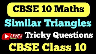 Similar Triangles  Tricky Questions Important Questions  CBSE Class 10 StudyPointPro [upl. by Tuesday]