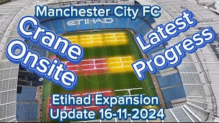 Manchester City FC Etihad Stadium Expansion Update 16112024 [upl. by Adnuhsat]