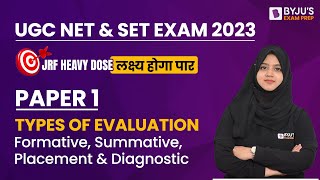 UGC NET Paper 1  Types of Evaluation Formative Summative Placement and Diagnostic  Gulshan Mam [upl. by Lutim]