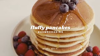 fluffy pancakes ⏐ clătite pufoase ⏐ ASMR cooking [upl. by Beffrey]