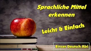 Sprachliche Mittel erkennen  Stilistische Figuren  Sprachmittel  Deutsch Epik  Deutsch Nachhilfe [upl. by Bridie10]