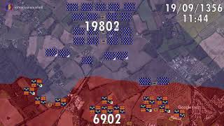 Battle of Poitiers In 1 Minute [upl. by Htiduj]