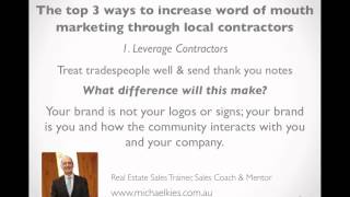 Word of Mouth Marketing Strategies for Real Estate Agents [upl. by Lauter]